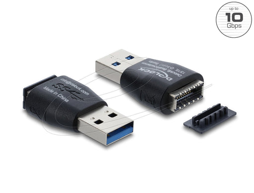 EAN 4043619673391 - DeLOCK 67339 cambiador de género para cable Type-A Type-E Negro imagen 1