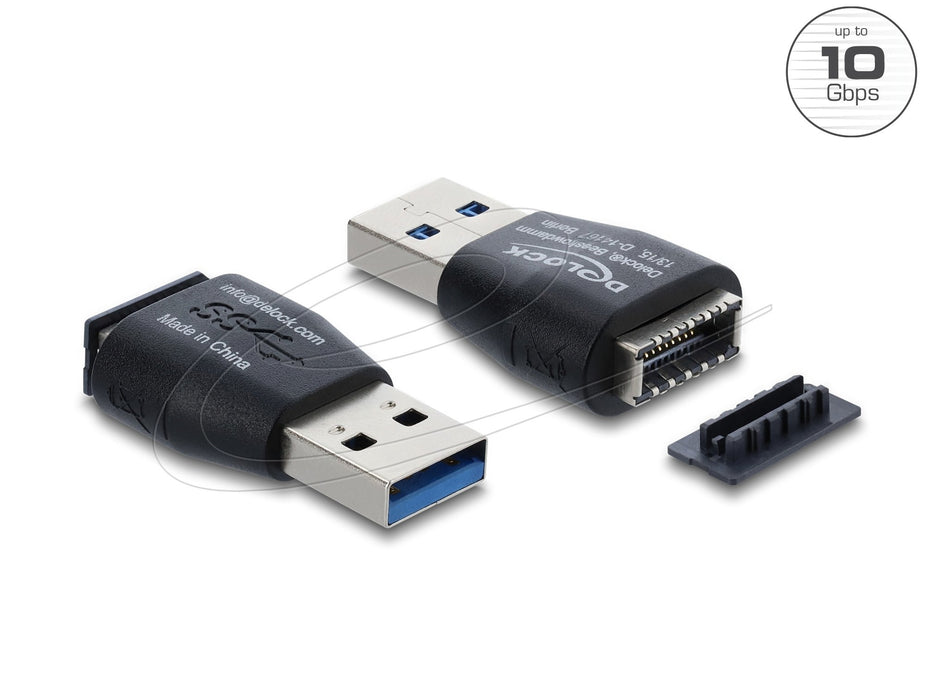 EAN 4043619673391 - DeLOCK 67339 cambiador de género para cable Type-A Type-E Negro imagen 1