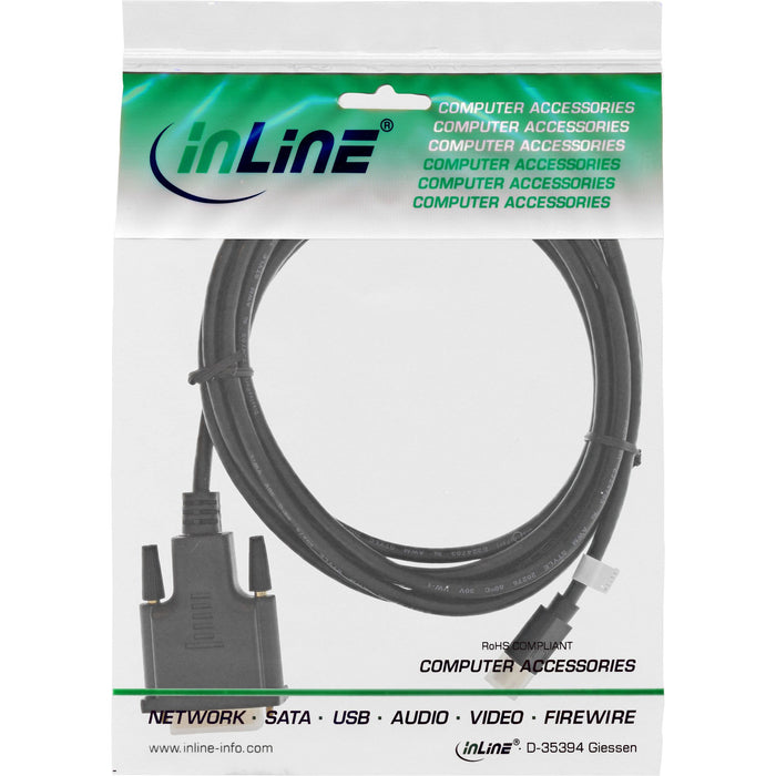 EAN 4043718267781 - InLine 17223 adaptador de cable de vídeo 3 m Mini DisplayPort DVI-D Negro imagen 2