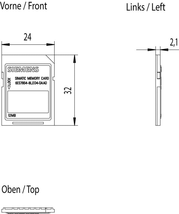 EAN 4047623411956 - Siemens 6ES7954-8LE04-0AA0 memoria flash 12 GB imagen 2