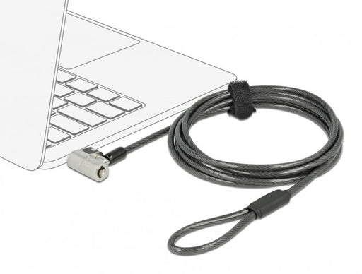 EAN 4043619206766 - Navilock 20676 cable antirrobo Negro, Plata 2 m imagen 2