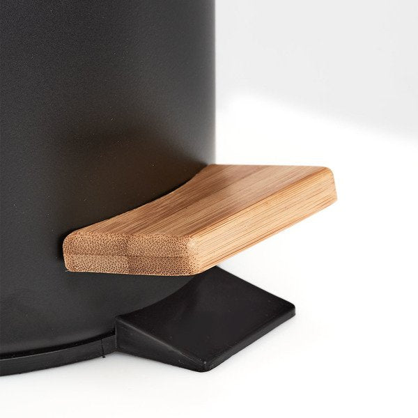 EAN 4003368189109 - Zeller Present 18910 papelera 3 L Alrededor Bamboo, Plancha Negro, Madera imagen 4