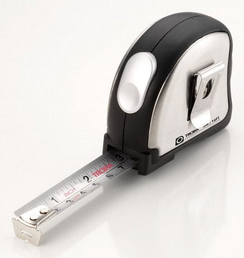 EAN 4024023200731 - TROIKA TAP14/ST cinta métrica 5 m Plástico, Acero inoxidable Negro, Plata imagen 3