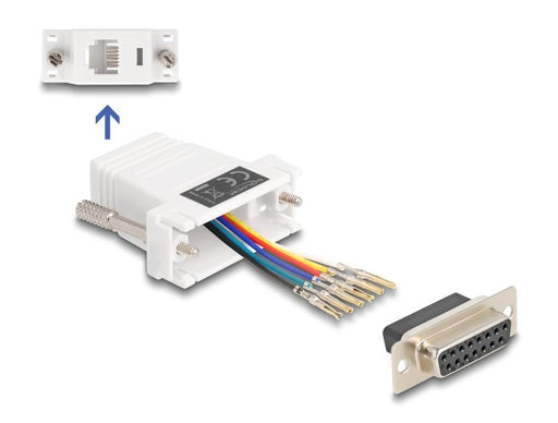 EAN 4043619670888 - DeLOCK 67088 cambiador de género para cable D-Sub 15 RJ12 Blanco imagen 1