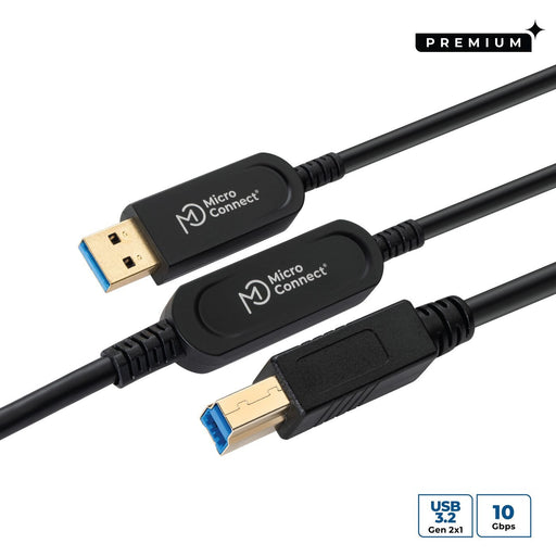 EAN 5704174889960 - Microconnect MC-USB3.0AB15OP cable USB USB 3.2 Gen 2 (3.1 Gen 2) 15 m USB A USB B Negro imagen 1