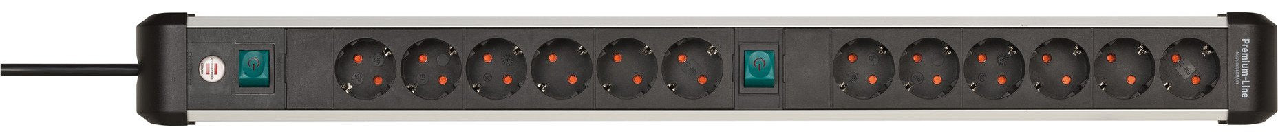 EAN 4007123677429 - Brennenstuhl 1391030200 base múltiple 3 m 12 salidas AC Interior Negro, Plata imagen 1