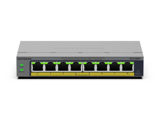 EAN 0606449174632 - NETGEAR GS108EP Gestionado L2/L3 Gigabit Ethernet (10/100/1000) Gris imagen 2