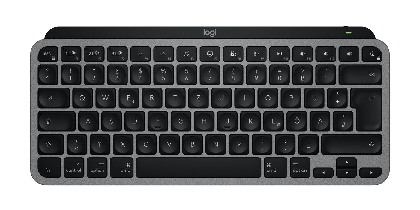 EAN 5099206122086 - Logitech MX Keys Mini For Mac teclado Hogar / Oficina Bluetooth QWERTZ Alemán Negro, Gris imagen 1