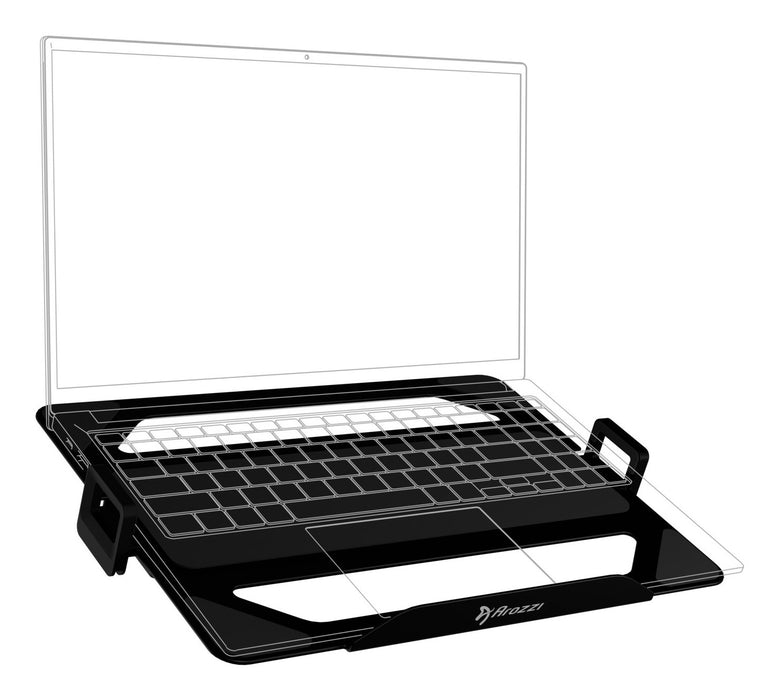 EAN 850072937410 - Arozzi AZ-ALZARE-LH-BK soporte para ordenador portátil Negro 45,7 cm (18") imagen 3