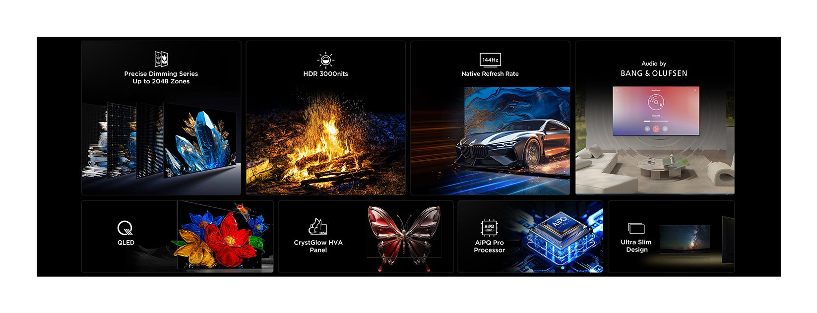 EAN 5901292525743 - TCL 55C7K Televisor 139,7 cm (55") 4K Ultra HD Smart TV Wifi Metálico 2600 cd / m² imagen 6