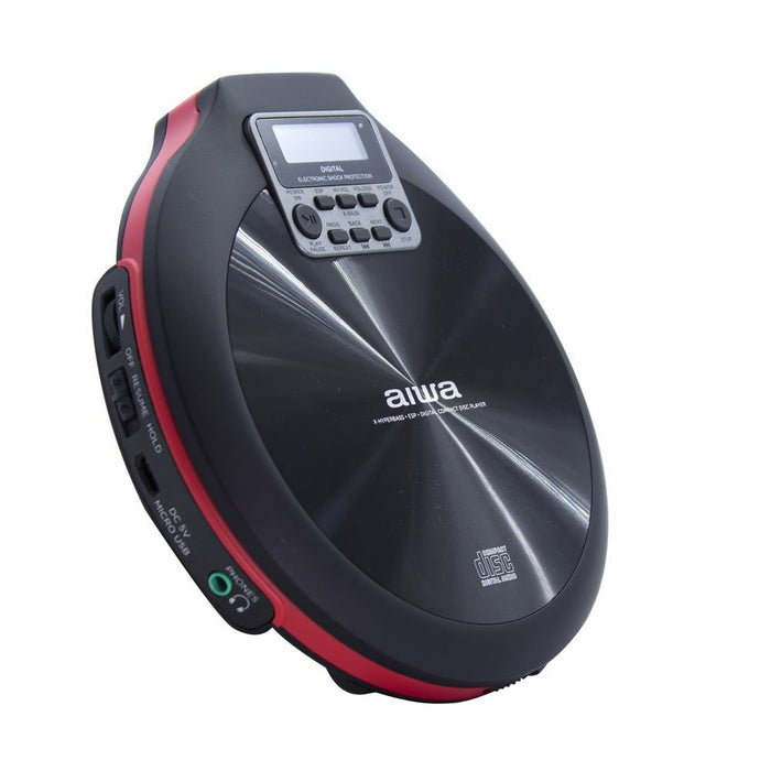 EAN 8435256897272 - Aiwa PCD-810RD Reproductor de CD portátil Negro, Rojo imagen 2