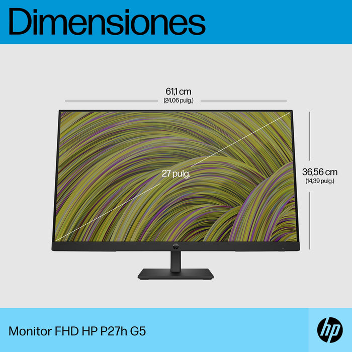 EAN 0196548133598 - HP P27h G5 FHD Monitor pantalla para PC 68,6 cm (27") 1920 x 1080 Pixeles Full HD LCD Negro imagen 12