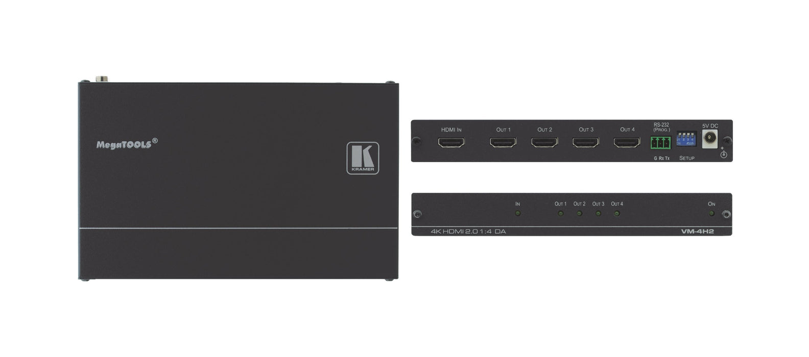 EAN 7291063078393 - Kramer Electronics VM-4H2 amplificador de línea de video Negro imagen 1