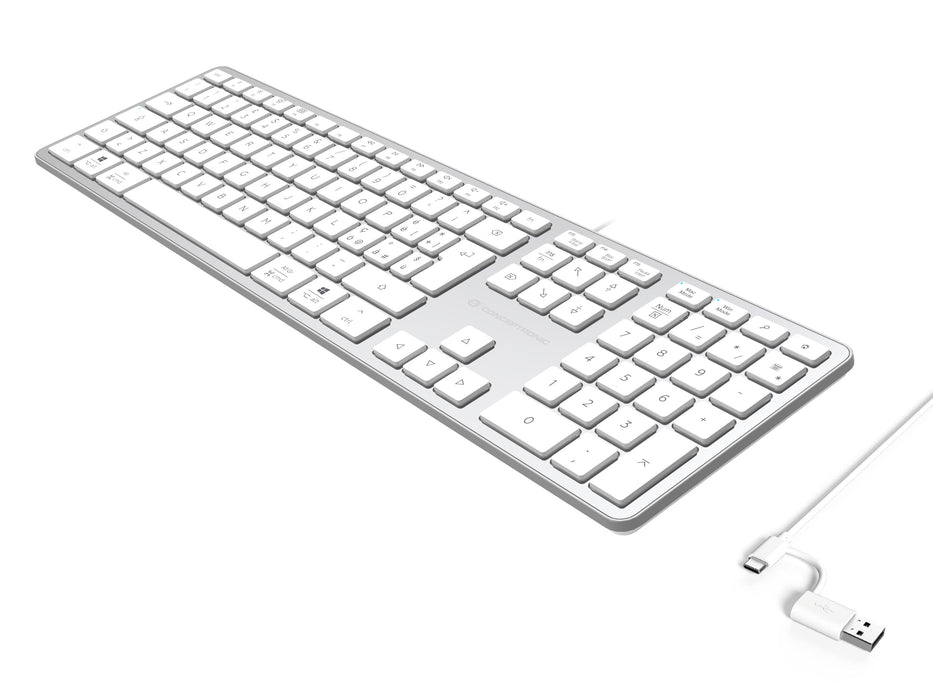 EAN 4015867245392 - Conceptronic KAYNE02WIT teclado Universal USB QWERTY Italiano Blanco imagen 4