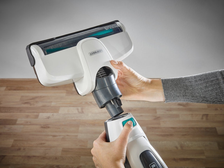 EAN 4006501119254 - Leifheit PowerVac 2in1 Aspiradora escoba 2 en 1 Batería Secar Ciclónico Sin bolsa Negro, Azul, Blanco imagen 33