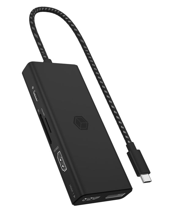 EAN 4250078173335 - ICY BOX IB-DK4011-CPD Alámbrico USB 3.2 Gen 1 (3.1 Gen 1) Type-C Negro imagen 1