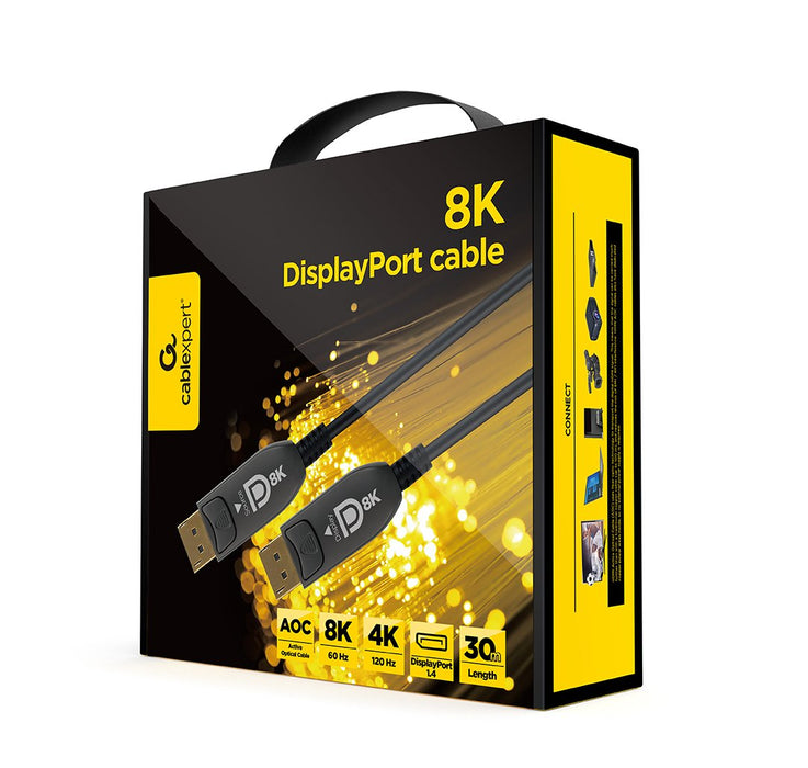 EAN 8716309129176 - Gembird CC-DP8K-AOC-30M cable DisplayPort Negro imagen 3