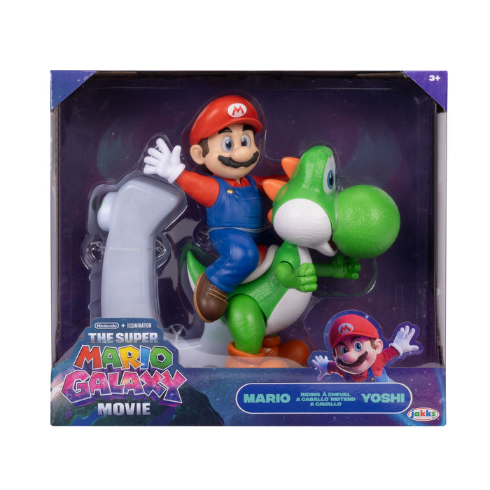 EAN 192995432819 - Super Mario The Galaxy Movie Mario Riding Yoshi 8" imagen 2
