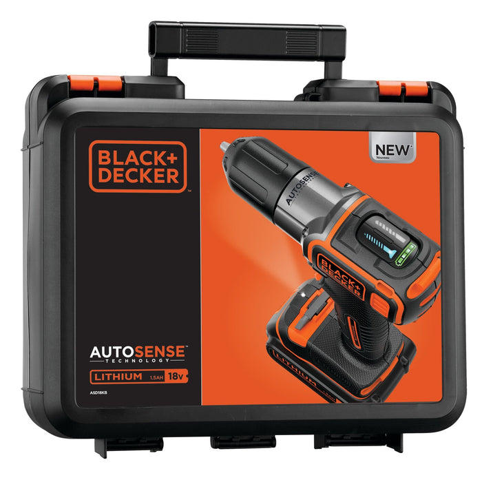 EAN 5035048447550 - Black & Decker ASD18KB-QW taladro Negro, Naranja imagen 7