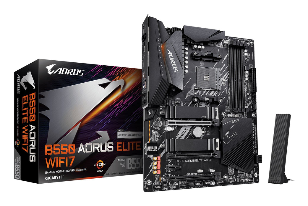 EAN 4719331883362 - GIGABYTE B550 AORUS ELITE WIFI7 AMD B550 Zócalo AM4 ATX imagen 1