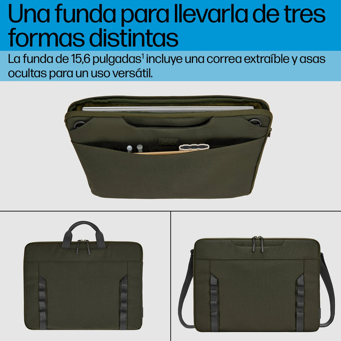 EAN 0197961660302 - HP 15.6 Modular Laptop Sleeve 39,6 cm (15.6") Verde, Gris imagen 3