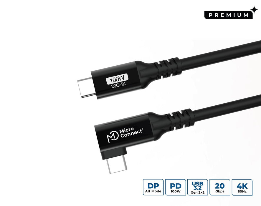EAN 5715063598795 - Microconnect USB3.2CC005-A cable USB USB 3.2 Gen 2x2 0,5 m USB C Negro imagen 1