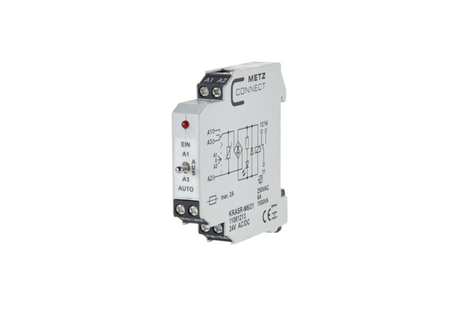 EAN 4250184122579 - METZ CONNECT KRA-S-M6/21 alimentación del relé Blanco imagen 1