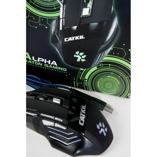 EAN 8435468000057 - Catkil Alpha ratón Juego Ambidextro USB tipo A Óptico 2400 DPI imagen 2