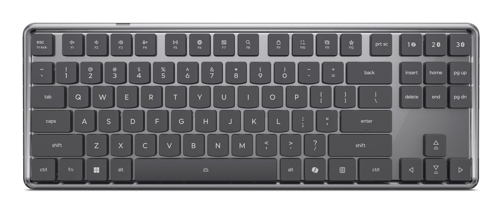 EAN 195892144199 - Lenovo 4Y41V37355 teclado Hogar / Oficina USB + RF Wireless + Bluetooth Alemán Gris imagen 1