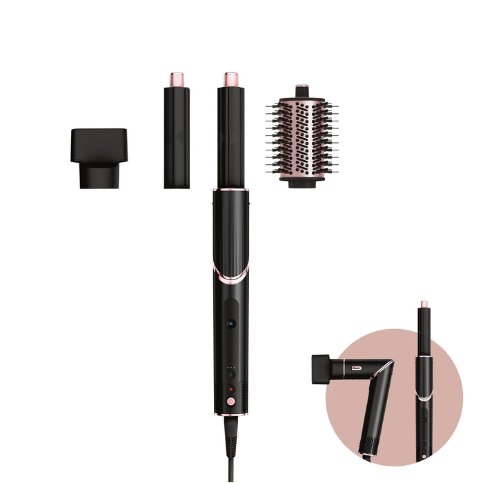 EAN 0622356270601 - Shark FlexStyle HD424EU Herramienta de peinado con múltiples accesorios Caliente Negro, Oro rosa 1400 W 2 imagen 10
