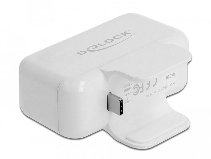 EAN 4043619640805 - DeLOCK 64080 base para portátil y replicador de puertos USB 2.0 Type-C Blanco imagen 2