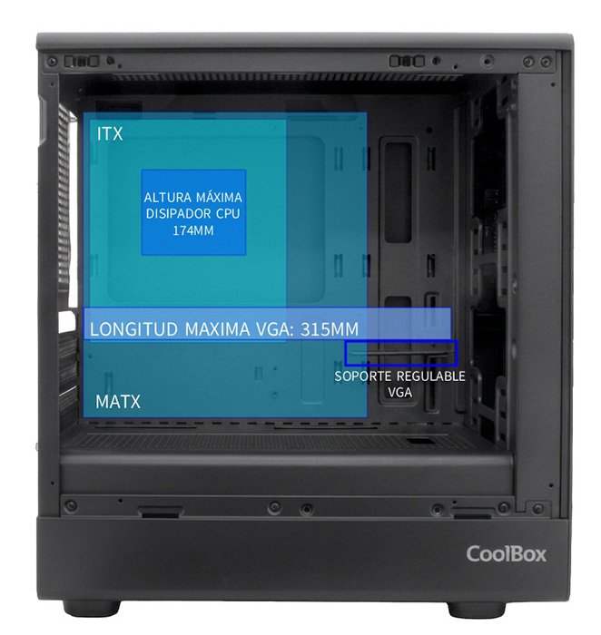 EAN 8436624423567 - CoolBox COO-CHA-GM350-0 carcasa de ordenador Negro imagen 10