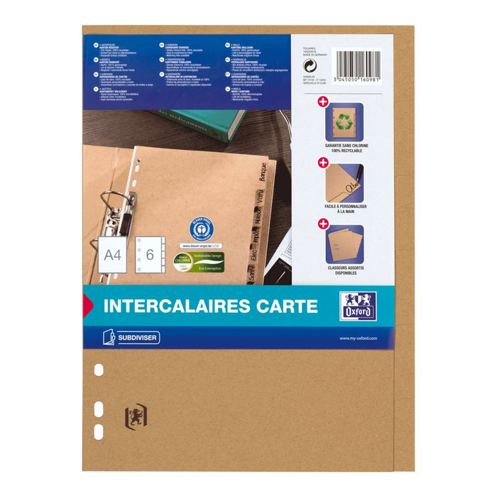 EAN 3045050160981 - Oxford 100204978 papel de calculadora y registro 6 pieza(s) 280 g/m² 225 mm imagen 6