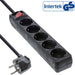 EAN 4043718210442 - InLine 16451D base múltiple 1,5 m 5 salidas AC Interior Negro imagen 1