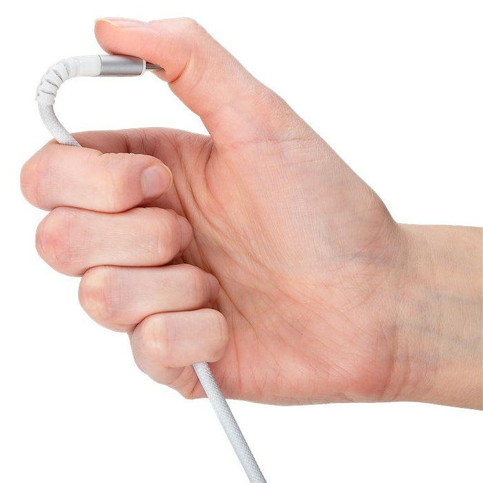 EAN 4040849701948 - Goobay KAB USB-C (ST-ST) 2m Verbindungskabel Textilmantel White cable USB USB 2.0 USB C imagen 5