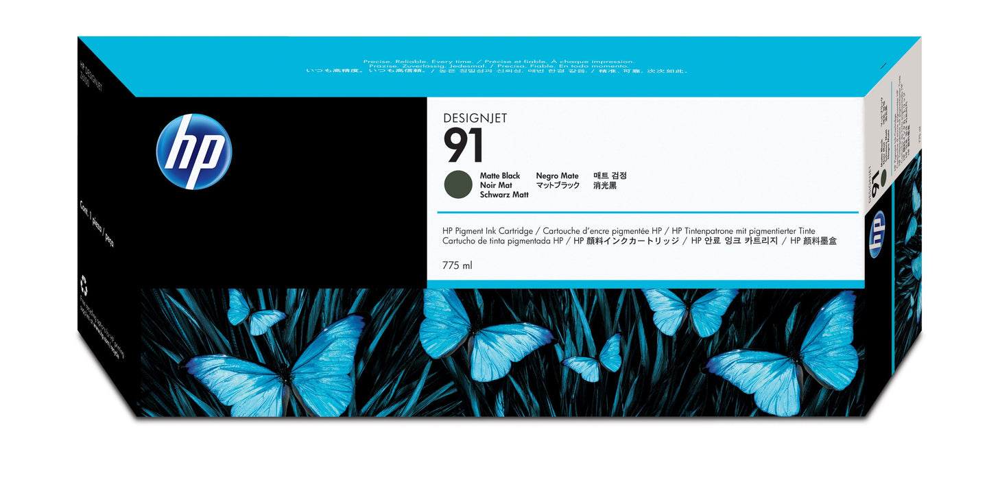 EAN 0882780987180 - HP 91 775-ml Matte Black DesignJet Pigment Ink Cartridge cartucho de tinta 1 pieza(s) Original Rendimient imagen 1
