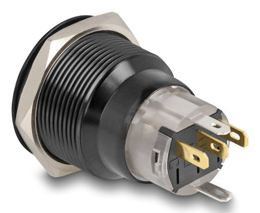 EAN 4043619220151 - DeLOCK 22015 interruptor eléctrico Interruptor pulsador Negro, Rojo imagen 2