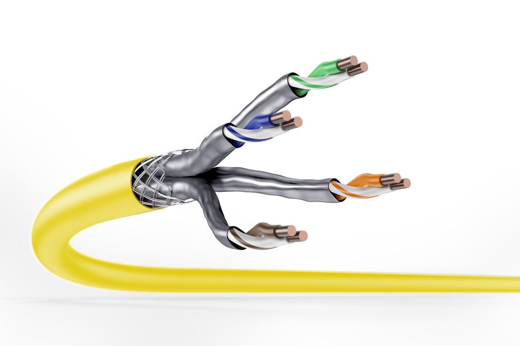 EAN 4016032455387 - Digitus DK-1743-A-VH-10-LD cable de red Amarillo Cat7a S/FTP (S-STP) imagen 4