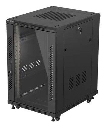 EAN 5901969448283 - Lanberg FF01-6818-12B armario rack 18U Rack o bastidor independiente Negro imagen 1