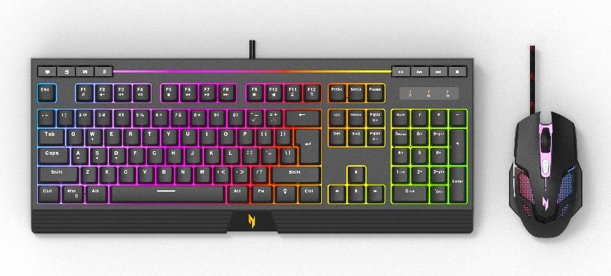EAN 4711721059210 - Acer NAK200 + NMW200 teclado Ratón incluido Juego USB Internacional de EE.UU. Negro imagen 1