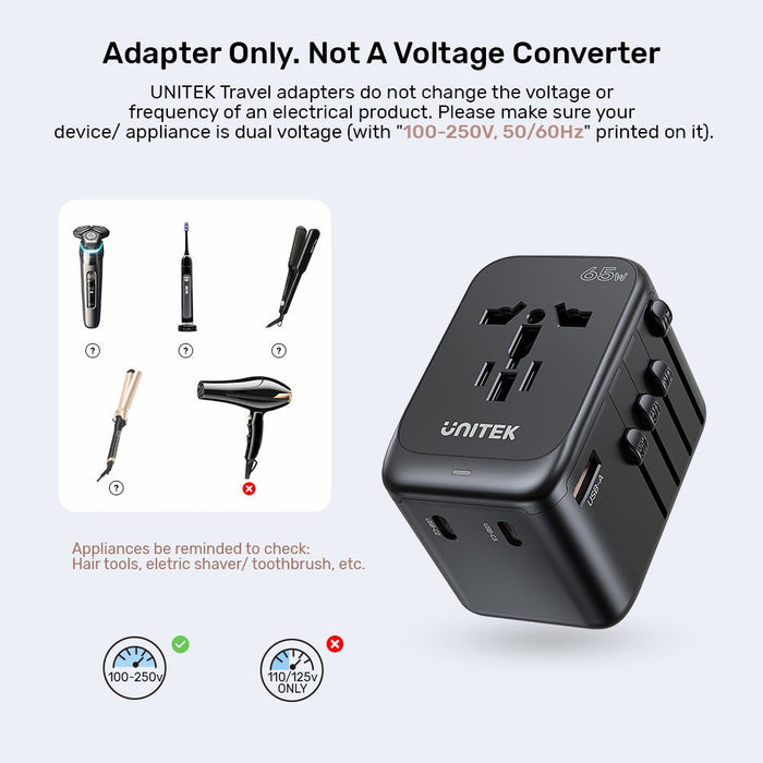 EAN 4894160052032 - UNITEK P1122ABK01 adaptador de enchufe eléctrico Universal Negro imagen 18