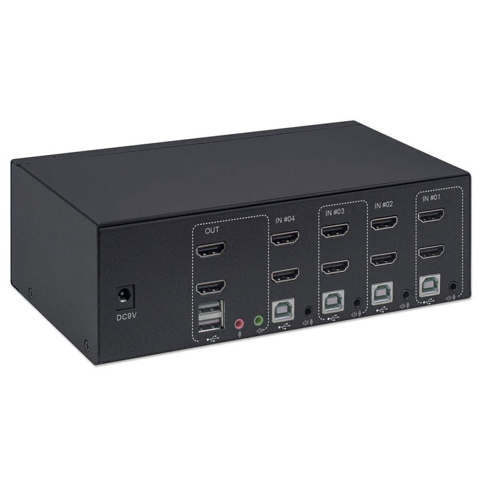 EAN 0766623153539 - Manhattan 153539 interruptor KVM Negro imagen 5