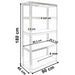 EAN 5902838468678 - Topeshop REGAŁ G9040 soporte para almacenar herramientas de jardín Independiente Acero galvanizado, MDF imagen 6