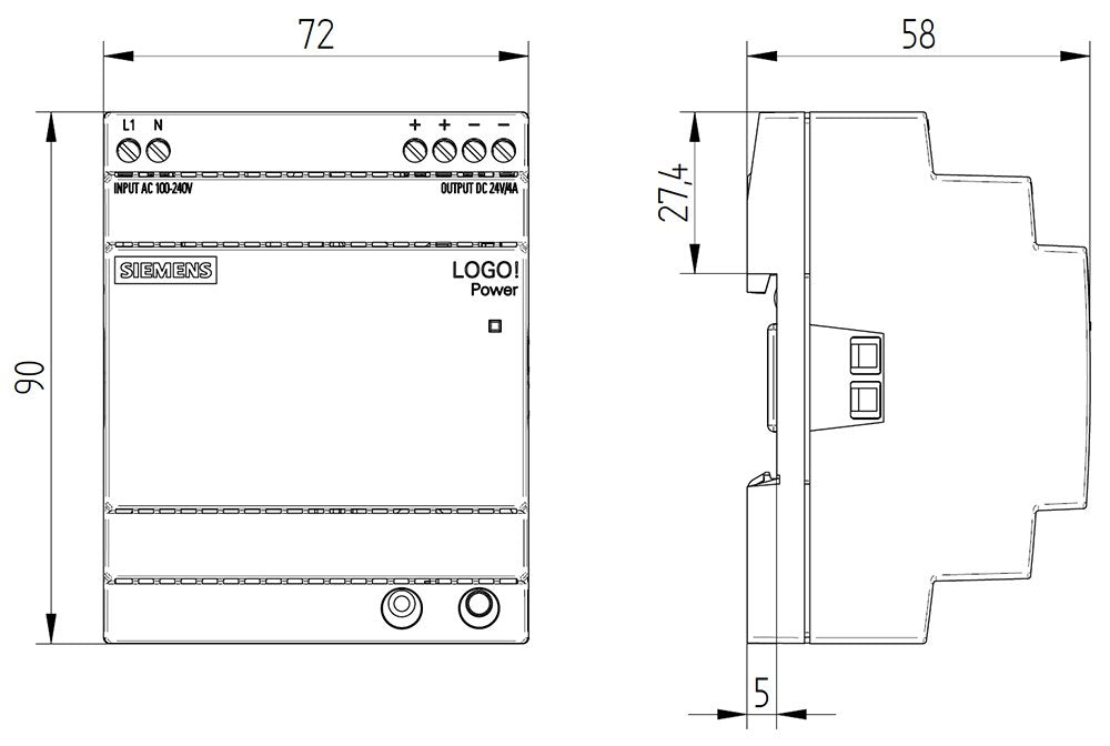 EAN 4025515154860 - Siemens 6EP3333-6SB00-0AY0 adaptador e inversor de corriente Interior Multicolor imagen 7