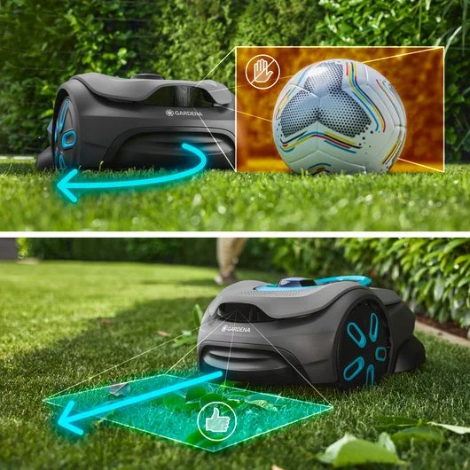 EAN 4066407029224 - Gardena smart SILENO sense Robot cortacésped Batería Gris, Turquesa imagen 4