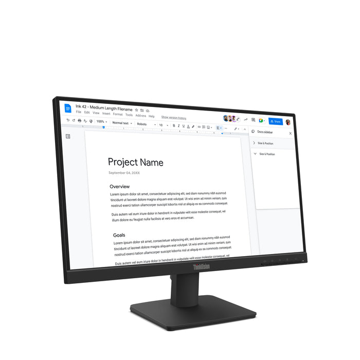 EAN 198158439435 - Lenovo ThinkVision S22-4e pantalla para PC 54,6 cm (21.5") 1920 x 1080 Pixeles Full HD LED Negro imagen 3