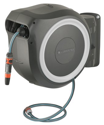 EAN 4078500052030 - Gardena RollUp Carrete de pared Automático Negro, Gris imagen 1