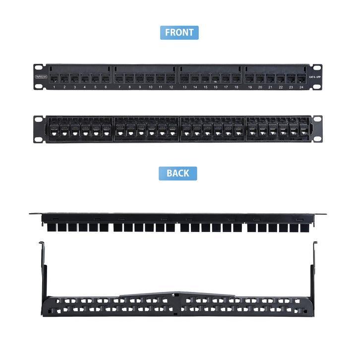 EAN 65030911924 - StarTech.com C6PANELUTP241UFT panel de parcheo imagen 2