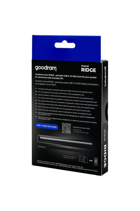 EAN 5908267913079 - Goodram SSDR-GMRE-01T-K0 unidad externa de estado sólido 1 TB 3.2 Gen 2 (3.1 Gen 2) Negro imagen 9