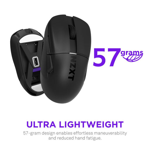EAN 5056547204024 - NZXT MS-101NB-01 ratón Juego mano derecha RF inalámbrico Óptico 26000 DPI imagen 2